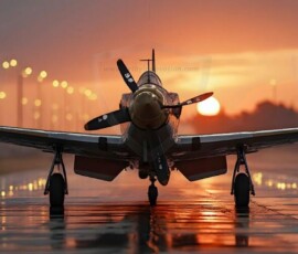 AI-generated military plane art - P-51 Mustangs, Spitfires, F-22 Raptors, vintage warbirds and modern fighters. Photorealistic UHD wallpapers by Art by Innovation.