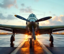 AI-generated military plane art - P-51 Mustangs, Spitfires, F-22 Raptors, vintage warbirds and modern fighters. Photorealistic UHD wallpapers by Art by Innovation.