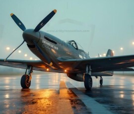 AI-generated military plane art - P-51 Mustangs, Spitfires, F-22 Raptors, vintage warbirds and modern fighters. Photorealistic UHD wallpapers by Art by Innovation.