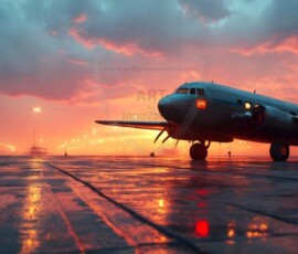 AI-generated military plane art - P-51 Mustangs, Spitfires, F-22 Raptors, vintage warbirds and modern fighters. Photorealistic UHD wallpapers by Art by Innovation.