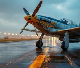 AI-generated military plane art - P-51 Mustangs, Spitfires, F-22 Raptors, vintage warbirds and modern fighters. Photorealistic UHD wallpapers by Art by Innovation.