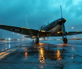 AI-generated military plane art - P-51 Mustangs, Spitfires, F-22 Raptors, vintage warbirds and modern fighters. Photorealistic UHD wallpapers by Art by Innovation.