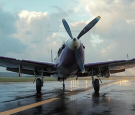 AI-generated military plane art - P-51 Mustangs, Spitfires, F-22 Raptors, vintage warbirds and modern fighters. Photorealistic UHD wallpapers by Art by Innovation.