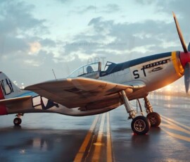 AI-generated military plane art - P-51 Mustangs, Spitfires, F-22 Raptors, vintage warbirds and modern fighters. Photorealistic UHD wallpapers by Art by Innovation.