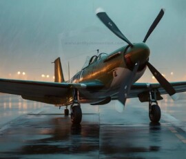 AI-generated military plane art - P-51 Mustangs, Spitfires, F-22 Raptors, vintage warbirds and modern fighters. Photorealistic UHD wallpapers by Art by Innovation.