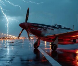 AI-generated military plane art - P-51 Mustangs, Spitfires, F-22 Raptors, vintage warbirds and modern fighters. Photorealistic UHD wallpapers by Art by Innovation.