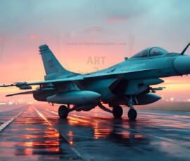 AI-generated military plane art - P-51 Mustangs, Spitfires, F-22 Raptors, vintage warbirds and modern fighters. Photorealistic UHD wallpapers by Art by Innovation.
