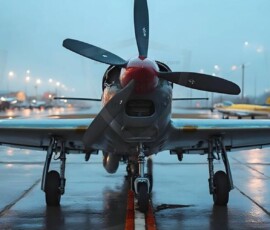 AI-generated military plane art - P-51 Mustangs, Spitfires, F-22 Raptors, vintage warbirds and modern fighters. Photorealistic UHD wallpapers by Art by Innovation.