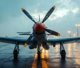AI-generated military plane art - P-51 Mustangs, Spitfires, F-22 Raptors, vintage warbirds and modern fighters. Photorealistic UHD wallpapers by Art by Innovation.