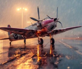 AI-generated military plane art - P-51 Mustangs, Spitfires, F-22 Raptors, vintage warbirds and modern fighters. Photorealistic UHD wallpapers by Art by Innovation.