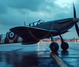 AI-generated military plane art - P-51 Mustangs, Spitfires, F-22 Raptors, vintage warbirds and modern fighters. Photorealistic UHD wallpapers by Art by Innovation.