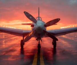 AI-generated military plane art - P-51 Mustangs, Spitfires, F-22 Raptors, vintage warbirds and modern fighters. Photorealistic UHD wallpapers by Art by Innovation.