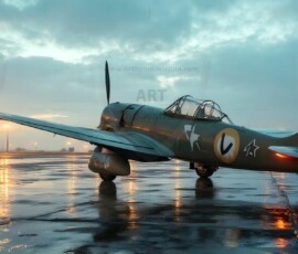 AI-generated military plane art - P-51 Mustangs, Spitfires, F-22 Raptors, vintage warbirds and modern fighters. Photorealistic UHD wallpapers by Art by Innovation.