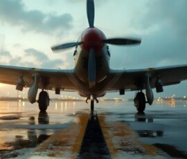AI-generated military plane art - P-51 Mustangs, Spitfires, F-22 Raptors, vintage warbirds and modern fighters. Photorealistic UHD wallpapers by Art by Innovation.
