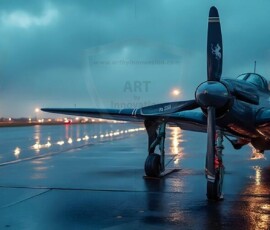 AI-generated military plane art - P-51 Mustangs, Spitfires, F-22 Raptors, vintage warbirds and modern fighters. Photorealistic UHD wallpapers by Art by Innovation.
