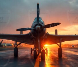 AI-generated military plane art - P-51 Mustangs, Spitfires, F-22 Raptors, vintage warbirds and modern fighters. Photorealistic UHD wallpapers by Art by Innovation.
