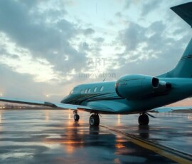 AI-generated small plane art - private jets, business jets, turboprops, vintage propliners. Photorealistic UHD aviation wallpapers by Art by Innovation.