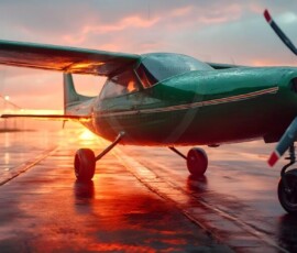 AI-generated small plane art - private jets, business jets, turboprops, vintage propliners. Photorealistic UHD aviation wallpapers by Art by Innovation.