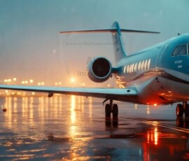 AI-generated small plane art - private jets, business jets, turboprops, vintage propliners. Photorealistic UHD aviation wallpapers by Art by Innovation.