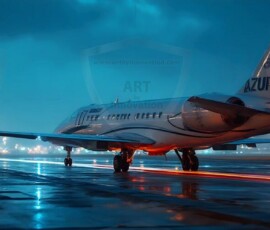 AI-generated small plane art - private jets, business jets, turboprops, vintage propliners. Photorealistic UHD aviation wallpapers by Art by Innovation.