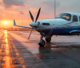 AI-generated small plane art - private jets, business jets, turboprops, vintage propliners. Photorealistic UHD aviation wallpapers by Art by Innovation.