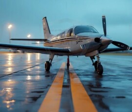 AI-generated small plane art - private jets, business jets, turboprops, vintage propliners. Photorealistic UHD aviation wallpapers by Art by Innovation.