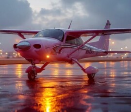 AI-generated small plane art - private jets, business jets, turboprops, vintage propliners. Photorealistic UHD aviation wallpapers by Art by Innovation.
