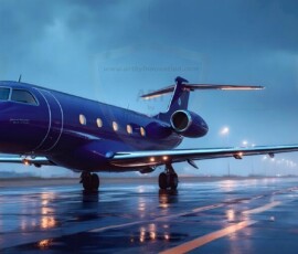 AI-generated small plane art - private jets, business jets, turboprops, vintage propliners. Photorealistic UHD aviation wallpapers by Art by Innovation.