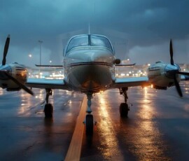 AI-generated small plane art - private jets, business jets, turboprops, vintage propliners. Photorealistic UHD aviation wallpapers by Art by Innovation.