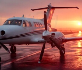 AI-generated small plane art - private jets, business jets, turboprops, vintage propliners. Photorealistic UHD aviation wallpapers by Art by Innovation.