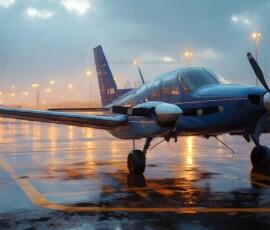 AI-generated small plane art - private jets, business jets, turboprops, vintage propliners. Photorealistic UHD aviation wallpapers by Art by Innovation.