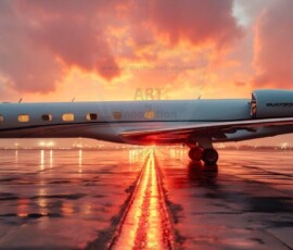 AI-generated small plane art - private jets, business jets, turboprops, vintage propliners. Photorealistic UHD aviation wallpapers by Art by Innovation.