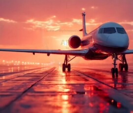 AI-generated small plane art - private jets, business jets, turboprops, vintage propliners. Photorealistic UHD aviation wallpapers by Art by Innovation.