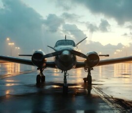 AI-generated small plane art - private jets, business jets, turboprops, vintage propliners. Photorealistic UHD aviation wallpapers by Art by Innovation.