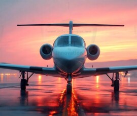 AI-generated small plane art - private jets, business jets, turboprops, vintage propliners. Photorealistic UHD aviation wallpapers by Art by Innovation.
