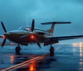 AI-generated small plane art - private jets, business jets, turboprops, vintage propliners. Photorealistic UHD aviation wallpapers by Art by Innovation.