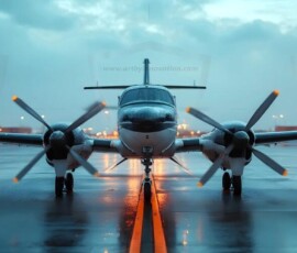 AI-generated small plane art - private jets, business jets, turboprops, vintage propliners. Photorealistic UHD aviation wallpapers by Art by Innovation.