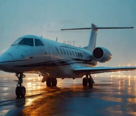 AI-generated small plane art - private jets, business jets, turboprops, vintage propliners. Photorealistic UHD aviation wallpapers by Art by Innovation.