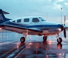 AI-generated small plane art - private jets, business jets, turboprops, vintage propliners. Photorealistic UHD aviation wallpapers by Art by Innovation.