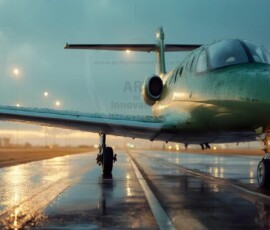 AI-generated small plane art - private jets, business jets, turboprops, vintage propliners. Photorealistic UHD aviation wallpapers by Art by Innovation.