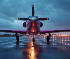 AI-generated small plane art - private jets, business jets, turboprops, vintage propliners. Photorealistic UHD aviation wallpapers by Art by Innovation.