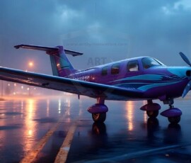 AI-generated small plane art - private jets, business jets, turboprops, vintage propliners. Photorealistic UHD aviation wallpapers by Art by Innovation.