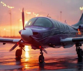 AI-generated small plane art - private jets, business jets, turboprops, vintage propliners. Photorealistic UHD aviation wallpapers by Art by Innovation.