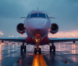 AI-generated small plane art - private jets, business jets, turboprops, vintage propliners. Photorealistic UHD aviation wallpapers by Art by Innovation.