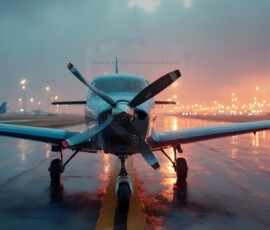 AI-generated small plane art - private jets, business jets, turboprops, vintage propliners. Photorealistic UHD aviation wallpapers by Art by Innovation.