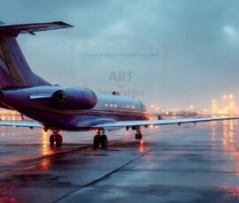 AI-generated small plane art - private jets, business jets, turboprops, vintage propliners. Photorealistic UHD aviation wallpapers by Art by Innovation.