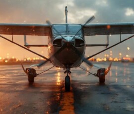 AI-generated small plane art - private jets, business jets, turboprops, vintage propliners. Photorealistic UHD aviation wallpapers by Art by Innovation.