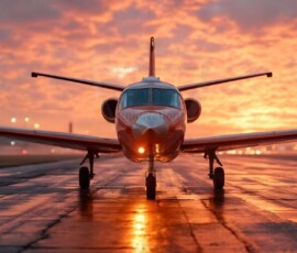 AI-generated small plane art - private jets, business jets, turboprops, vintage propliners. Photorealistic UHD aviation wallpapers by Art by Innovation.