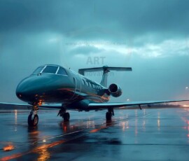 AI-generated small plane art - private jets, business jets, turboprops, vintage propliners. Photorealistic UHD aviation wallpapers by Art by Innovation.