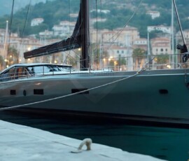 AI-generated yacht art - superyachts, sailing yachts, classic Riva runabouts. Photorealistic UHD marine wallpapers by Art by Innovation.